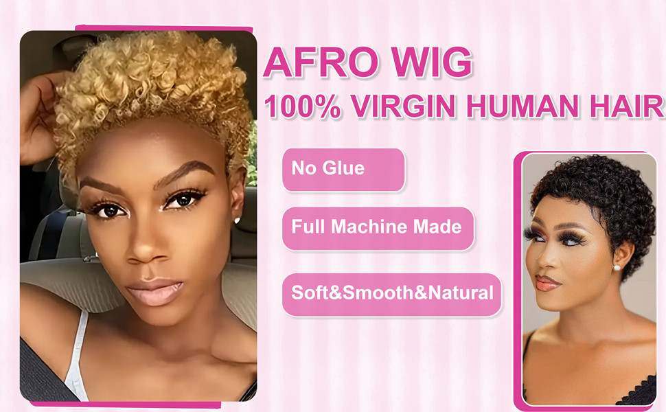 afro wig human hair