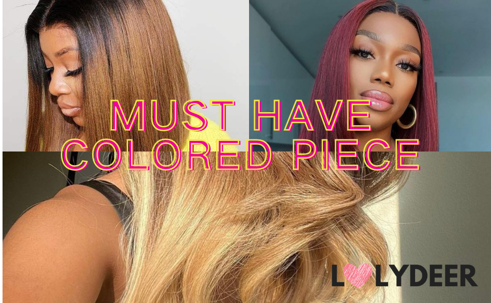 ombre color lace front t part bob wig