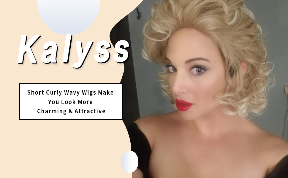 Short Curly Wavy Wigs for Women