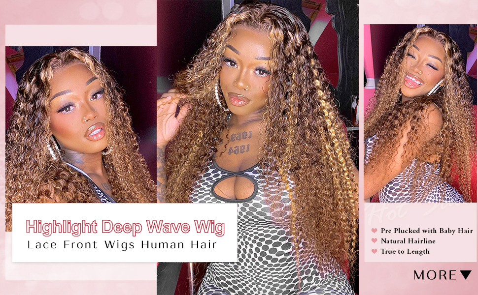 Highlight deep wave wig