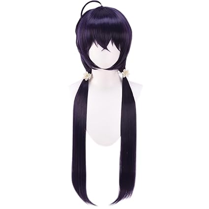 Wig store-Straight-Izumi Kyōka dark blue double ponytail long hair holiday party use cos anime character wig (Izumi Kyōka) Wig store-Straight-Izumi Kyōka dark blue double ponytail long hair holiday party use cos anime character wig (Izumi Kyōka)