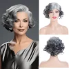 Wig store-Wavy-Long Grey Mullet Wig for Women with Bangs 90s 80s Wigs Natural Looking Synthetic Wig With Bangs for Women Wig 5 Wig store-Wavy-Long Grey Mullet Wig for Women with Bangs 90s 80s Wigs Natural Looking Synthetic Wig With Bangs for Women Wig 5