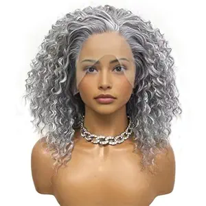 Wig store-Curly-Wiginway Lace Front Wigs Long Curly Grey-White Wig Natural Synthetic Heat Resistant Wig store-Curly-Wiginway Lace Front Wigs Long Curly Grey-White Wig Natural Synthetic Heat Resistant