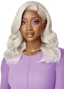 Wig store-Wavy-Outre Lace Front Wig – Perfect Hair Line 13X4 – Swoop Series – Swoop 4 (JET BLACK 1)