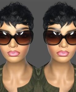 Wig store-Straight-VRZ Pixie Cut Wig Human Hair Short Pixie Cut Wigs for Black Women Human Hair Glueless Wear and Go Wig Full Machine Made Wig