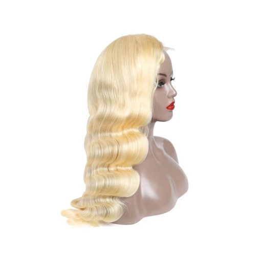 Wig store-Wavy-613 Body Wave Lace Closure Wigs Human Hair 4x4 Lace Front Wigs Blonde Wig with Baby Hair Glueless Lace Closure Wig for Women Brazilian Human Hair Wig 26 Inch - Image 3