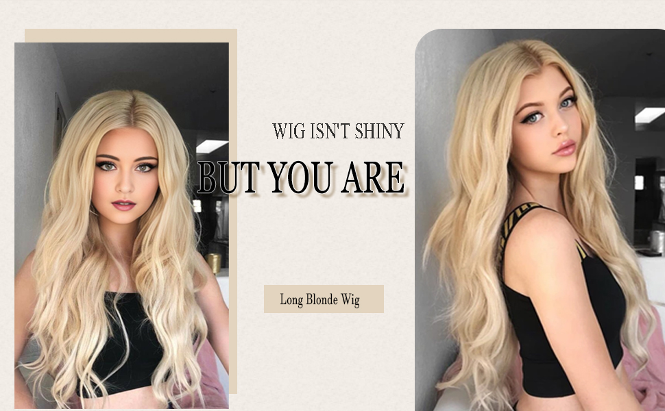 Blonde Long Wave Wig for Women
