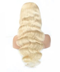 Wig store-Wavy-613 Body Wave Lace Closure Wigs Human Hair 4×4 Lace Front Wigs Blonde Wig with Baby Hair Glueless Lace Closure Wig for Women Brazilian Human Hair Wig 26 Inch 2