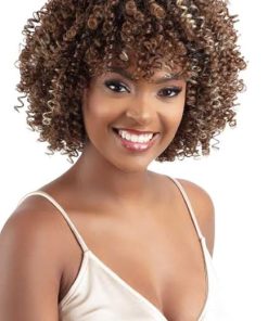 Wig store-Curly-Shake-N-Go Human Hair Blend Wig Legacy Alexandria (GREY) 2