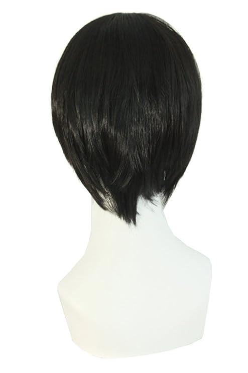 Wig store-Straight-MapofBeauty Fashion Men’s Side Bnags Short Straight Synthetic Wig (Black) 3 Wig store-Straight-MapofBeauty Fashion Men's Side Bnags Short Straight Synthetic Wig (Black) - Image 3