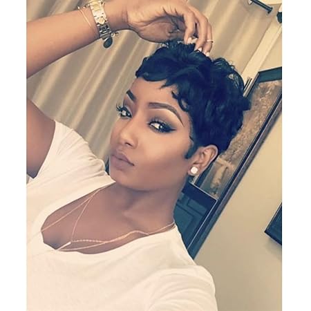 Wig store-Thick-Pixie Cut Wig for Black Women Synthetic Short Wigs for Black Women Natrual Black Layered Wig with Bangs Black Women’S Synthetic Hair Wigs Wavy Fluffy Short Curly Wig(black) Wig store-Thick-Pixie Cut Wig for Black Women Synthetic Short Wigs for Black Women Natrual Black Layered Wig with Bangs Black Women'S Synthetic Hair Wigs Wavy Fluffy Short Curly Wig(black)