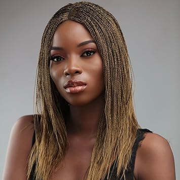 Wig store-Synthetic Fiber-Store 18-Inch Micro Million Twist Braided Wig – Light- Soft Braid Wigs for Black Women with Glueless Front Lace Closure – No Tangle Synthetic Braids – Copper Blonde 2 Wig store-Synthetic Fiber-Store 18-Inch Micro Million Twist Braided Wig - Light- Soft Braid Wigs for Black Women with Glueless Front Lace Closure - No Tangle Synthetic Braids - Copper Blonde - Image 2