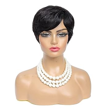 Wig store-Straight-Short Bob Wig Human Hair Pixie Cut wigs for Black Women Human Hair Wigs Short Layered None Lace Front Wigs Full Machine Made Wig Glueless Wig Natural Black Color (pixie cut wig- Black color) Wig store-Straight-Short Bob Wig Human Hair Pixie Cut wigs for Black Women Human Hair Wigs Short Layered None Lace Front Wigs Full Machine Made Wig Glueless Wig Natural Black Color (pixie cut wig- Black color)