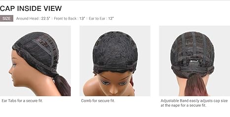 Wig store-Straight-Sensationnel Dashly wig – unit 6 non lace cap ready to wear ear to ear lacepart synthetic (99J) 2 Wig store-Straight-Sensationnel Dashly wig - unit 6 non lace cap ready to wear ear to ear lacepart synthetic (99J) - Image 2