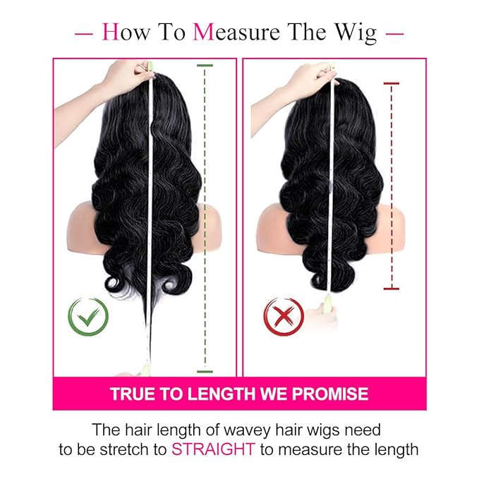 Wig store-Long Hair-28 Inch Body Wave Lace Front Wigs Human Hair 13×4 HD Lace Front Wigs Human Hair Pre Plucked 180% Density Body Wave Glueless Frontal Wigs for Women 2 Wig store-Long Hair-28 Inch Body Wave Lace Front Wigs Human Hair 13x4 HD Lace Front Wigs Human Hair Pre Plucked 180% Density Body Wave Glueless Frontal Wigs for Women - Image 2