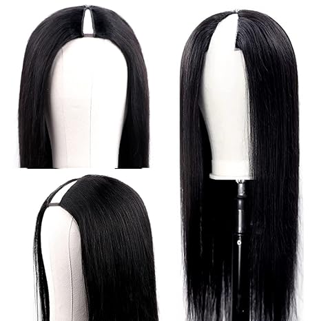 Wig store-Straight-V Part Wigs Straight Brazilian Virgin Human Hair Wigs for Black Women Upgrade U Part Wigs Glueless Full Head Clip In Half Wig V Shape Wigs No Leave Out 250% Density Natural Color 22 Inch 3 Wig store-Straight-V Part Wigs Straight Brazilian Virgin Human Hair Wigs for Black Women Upgrade U Part Wigs Glueless Full Head Clip In Half Wig V Shape Wigs No Leave Out 250% Density Natural Color 22 Inch - Image 3