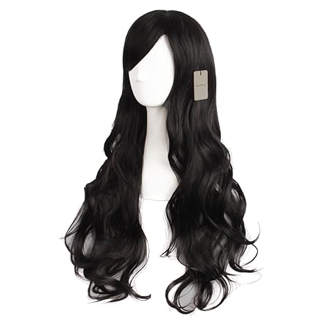 Wig store-Curly-MapofBeauty 28 Inch/70 cm Charming Women’s Long Curly Full Hair Wig (Black) 3 Wig store-Curly-MapofBeauty 28 Inch/70 cm Charming Women's Long Curly Full Hair Wig (Black) - Image 3