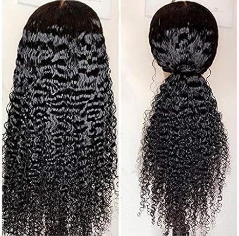 Wig store-Normal-GIANNAY Glueless Lace Front Wigs for Black Women Long Curly Wigs with Baby Hair Natural Wave Synthetic Wig Heat Resistant Fiber Hair 180% Density Lace Wigs 26 Inch Black Color 2 Wig store-Normal-GIANNAY Glueless Lace Front Wigs for Black Women Long Curly Wigs with Baby Hair Natural Wave Synthetic Wig Heat Resistant Fiber Hair 180% Density Lace Wigs 26 Inch Black Color - Image 2
