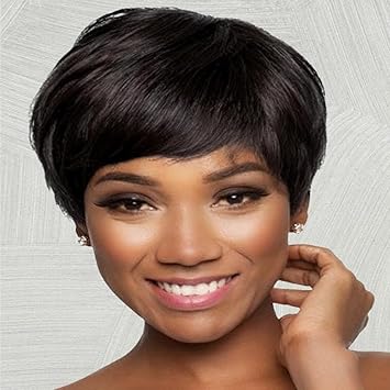 Wig store-Straight-Short Bob Wig Human Hair Pixie Cut wigs for Black Women Human Hair Wigs Short Layered None Lace Front Wigs Full Machine Made Wig Glueless Wig Natural Black Color (pixie cut wig- Black color) 2 Wig store-Straight-Short Bob Wig Human Hair Pixie Cut wigs for Black Women Human Hair Wigs Short Layered None Lace Front Wigs Full Machine Made Wig Glueless Wig Natural Black Color (pixie cut wig- Black color) - Image 2