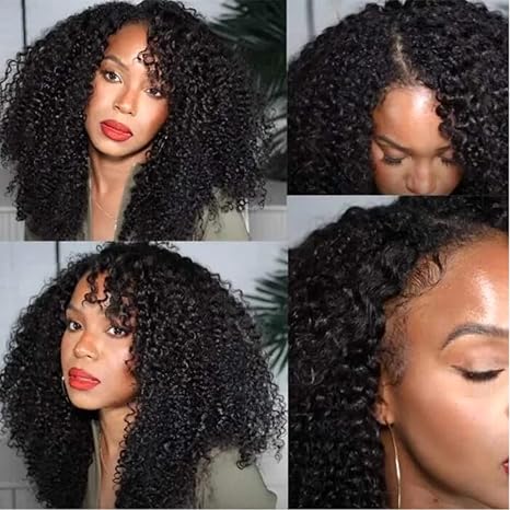 Wig store-Curly-UNICE Curly V Part Wig Upgrade U Part Wigs Human Hair 150% Density for Women- No Leave Out Glueless Wig Brazilian Virgin Hair Beginner Friendly Wig No Glue No sew in 18inch 2 Wig store-Curly-UNICE Curly V Part Wig Upgrade U Part Wigs Human Hair 150% Density for Women- No Leave Out Glueless Wig Brazilian Virgin Hair Beginner Friendly Wig No Glue No sew in 18inch - Image 2