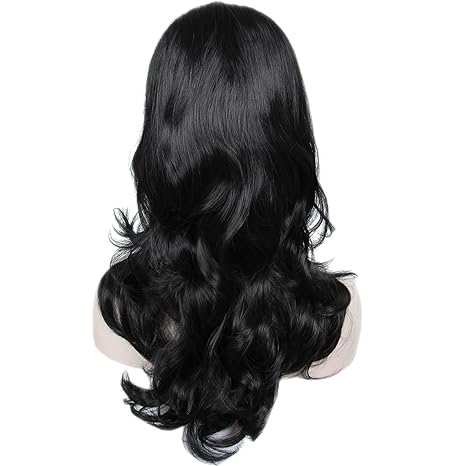 Wig store-Wavy-Linfairy Long Wavy Black Wig Big Bouffant Beehive Wigs for Women fits 50s 80s Costume 2 Wig store-Wavy-Linfairy Long Wavy Black Wig Big Bouffant Beehive Wigs for Women fits 50s 80s Costume - Image 2