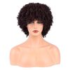 Wig store-Curly-Brown Curly Wig Afro Wigs for Black Women Short Curly Wigs for Black Women Kinky Curly Wig with Bangs Natural Hair Wigs for Black Women
