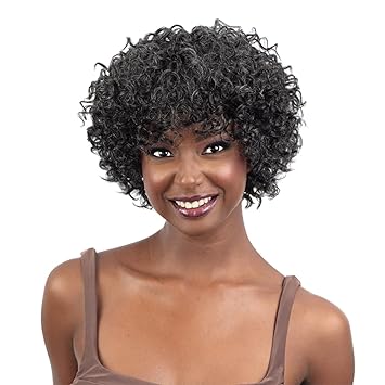 Wig store-Tight Curl-Shake-N-Go Human Hair Wig Golden Stacey (NATURAL BLACK) Wig store-Tight Curl-Shake-N-Go Human Hair Wig Golden Stacey (NATURAL BLACK)
