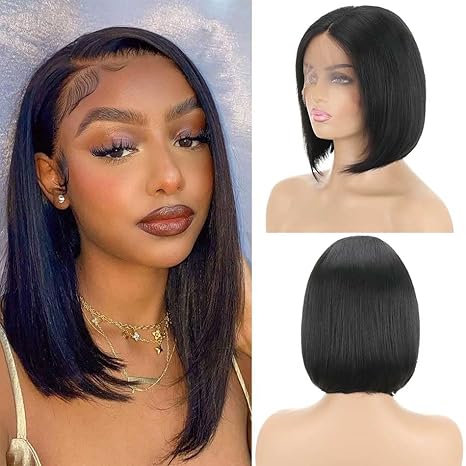 Wig store-Straight-Straight Bob Wig Human Hair 13×4 HD Frontal Lace Wig 180% Density Short Bob Wigs for Black Women Glueless Bob Lace Front Wigs Human Hair Pre Plucked Natural Color 16 inch Wig store-Straight-Straight Bob Wig Human Hair 13x4 HD Frontal Lace Wig 180% Density Short Bob Wigs for Black Women Glueless Bob Lace Front Wigs Human Hair Pre Plucked Natural Color 16 inch