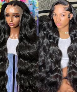 Wig store-Thick-28 Inch Body Wave HD Lace Front Wigs Human Hair Pre Plucked 180% Density 13×4 Lace Frontal Wigs Natural Hairline Glueless Brazilian Virgin Human Hair Wig for Women