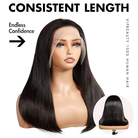 Wig store-Straight-Bob Wig Human Hair 200% Density 13×4 HD Lace Front Wigs Human Hair Bleached Knots Bone Straight Wigs Human Hair Blunt Cut Straight Lace Front Wigs for Black Women Pre Plucked Natural Hairline 14inch 2 Wig store-Straight-Bob Wig Human Hair 200% Density 13x4 HD Lace Front Wigs Human Hair Bleached Knots Bone Straight Wigs Human Hair Blunt Cut Straight Lace Front Wigs for Black Women Pre Plucked Natural Hairline 14inch - Image 2