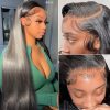 Wig store-Straight-22 Inch Lace Front Wigs Human Hair 13×6 Straight Frontal Wigs Human Hair HD Lace 150% Density 13×6 Lace Front Wigs Human Hair Pre Plucked Bleached Knots Straight Human Hair Wigs for Women Glueless 4