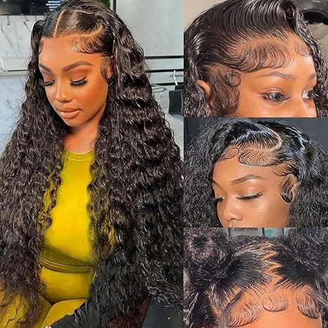 Wig store-Thick-13×6 Lace Front Wigs Human Hair Deep Wave Lace Front Wigs Human Hair 200% Density Deep Curly Human Hair Pre Plucked Glueless Wigs with Baby Hair for Women 18 Inch Wig store-Thick-13x6 Lace Front Wigs Human Hair Deep Wave Lace Front Wigs Human Hair 200% Density Deep Curly Human Hair Pre Plucked Glueless Wigs with Baby Hair for Women 18 Inch