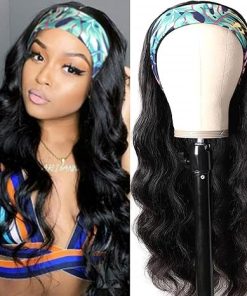 Wig store-Wavy-Sungirl Body Wave Headband Wig Human Hair for Black Women 22 Inch None Lace Front Wig Human Hair Wear and Go Glueless Wigs Machine Made Brazilian Virgin Body Wave Human Hair Wigs Natural Color