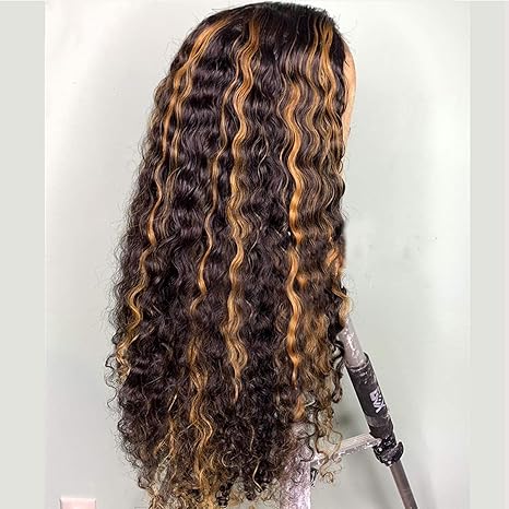 Wig store-Curly-YMS Headband Wig Human Hair 2/30 Highlight None Lace Front Wigs Human Hair Curly Headband Wigs for Black Women 150% Density Human Hair Wigs(12 inch-Highlight 2/30) 3 Wig store-Curly-YMS Headband Wig Human Hair 2/30 Highlight None Lace Front Wigs Human Hair Curly Headband Wigs for Black Women 150% Density Human Hair Wigs(12 inch-Highlight 2/30) - Image 3