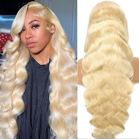 Wig store-Wavy-HOTLOVE 613 Lace Front Wig Human Hair- 13×6 Transparent Lace 613 HD Lace Frontal Wig For Women 200% Body Wave Blonde Lace Front Wigs Human Hair Pre Plucked With Baby Hair 22inch Wig store-Wavy-HOTLOVE 613 Lace Front Wig Human Hair- 13x6 Transparent Lace 613 HD Lace Frontal Wig For Women 200% Body Wave Blonde Lace Front Wigs Human Hair Pre Plucked With Baby Hair 22inch