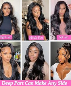 Wig store-Wavy-20 Inch Body Wave Lace Front Wigs Human Hair 13×4 Transparent Lace Frontal Wigs Human Hair 200 Density Glueless Wigs Pre Plucked With Natural Hairline Baby Hair Wigs For Women 2