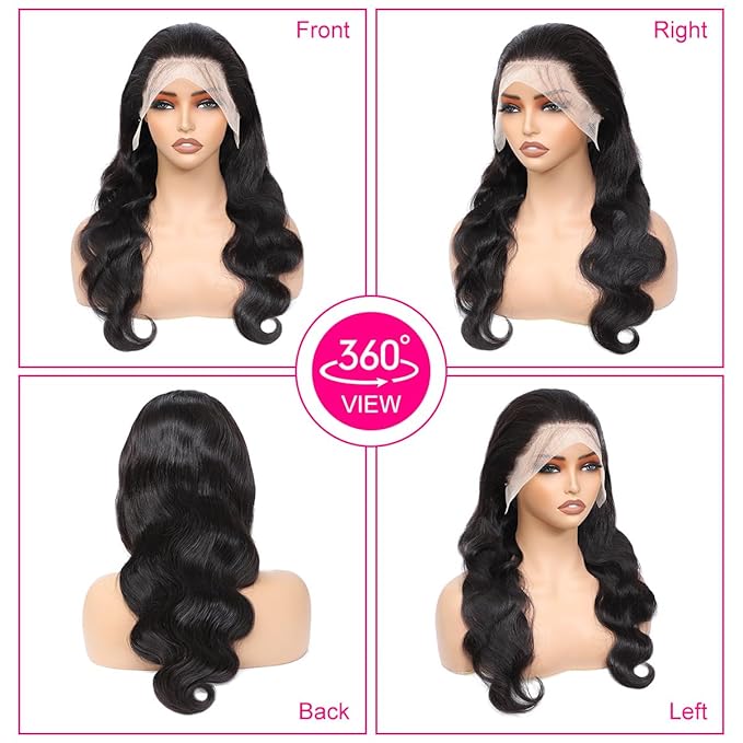 Wig store-Long Hair-28 Inch Body Wave Lace Front Wigs Human Hair 13×4 HD Lace Front Wigs Human Hair Pre Plucked 180% Density Body Wave Glueless Frontal Wigs for Women 3 Wig store-Long Hair-28 Inch Body Wave Lace Front Wigs Human Hair 13x4 HD Lace Front Wigs Human Hair Pre Plucked 180% Density Body Wave Glueless Frontal Wigs for Women - Image 3