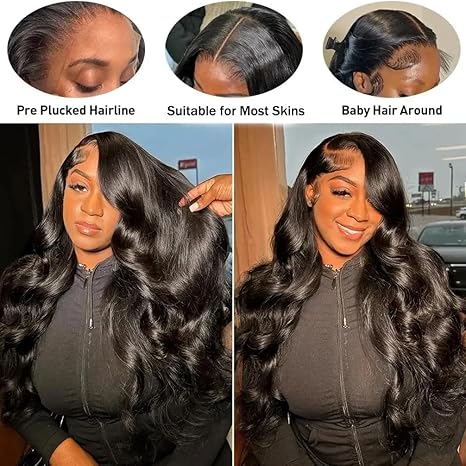 Wig store-Curly-Body Wave Lace Front Wigs Human Hair 180% Density Human Hair Lace Front Wigs 13×4 Glueless Wigs Human Hair Pre Plucked with Baby Hair Natural Color 26 Inch 2 Wig store-Curly-Body Wave Lace Front Wigs Human Hair 180% Density Human Hair Lace Front Wigs 13x4 Glueless Wigs Human Hair Pre Plucked with Baby Hair Natural Color 26 Inch - Image 2
