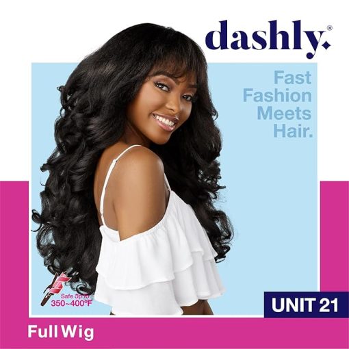 Wig store-Wavy-Sensationnel Dashly wig - unit 21 non lace cap ready to wear ear to ear lacepart synthetic (BALAYAGECOPPER) - Image 2