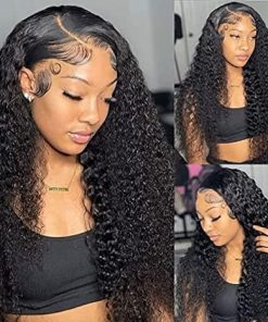 Wig store-Wavy-5X5 Water Wave Lace Closure Wigs Human Hair Real Unprocessed Virgin Hair Human Hair With Baby Hair Glueless Wig for Women Brazilian Remy Human Hair Wig 18 Inch 2