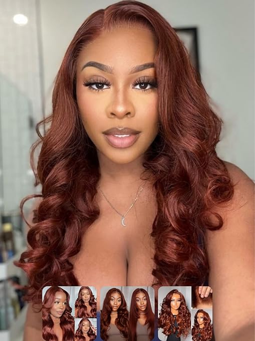 Wig store-Wavy-Nadula Bye Bye Knots Glueless Reddish Brown Body Wave Wig 7×5 Pre Cut Lace Front Wigs Human Hair Pre Plucked Pre Bleached Ready to Wear Pre Everything Glueless Wig 150% Density 16inch Wig store-Wavy-Nadula Bye Bye Knots Glueless Reddish Brown Body Wave Wig 7x5 Pre Cut Lace Front Wigs Human Hair Pre Plucked Pre Bleached Ready to Wear Pre Everything Glueless Wig 150% Density 16inch
