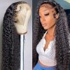 Wig store-Curly Wave-JIETAI 13X4 HD Lace Front Wigs Human Hair Pre Plucked with Baby Hair 180% Density Brazilian Curly Wave Human Hair Wigs for Black Women 9A Glueless Lace frontal Wigs Natural Color (22 Inch)