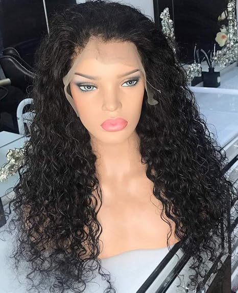 Wig store-Normal-GIANNAY Glueless Lace Front Wigs for Black Women Long Curly Wigs with Baby Hair Natural Wave Synthetic Wig Heat Resistant Fiber Hair 180% Density Lace Wigs 26 Inch Black Color 3 Wig store-Normal-GIANNAY Glueless Lace Front Wigs for Black Women Long Curly Wigs with Baby Hair Natural Wave Synthetic Wig Heat Resistant Fiber Hair 180% Density Lace Wigs 26 Inch Black Color - Image 3