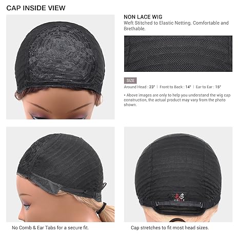 Wig store-Straight-BOBBI BOSS Human Hair Wig MH101 Straight 18″ (Jet Black 1) 3 Wig store-Straight-BOBBI BOSS Human Hair Wig MH101 Straight 18" (Jet Black 1) - Image 3