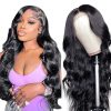 Wig store-Normal-Body Wave V Part Wig Short Brazilian Virgin Human Hair Wigs For Black Women Thin Part Wig Glueless Clip In Half Wig Upgrade U Part Wig Beginner Friendly No Sew In No Glue 16inch 4