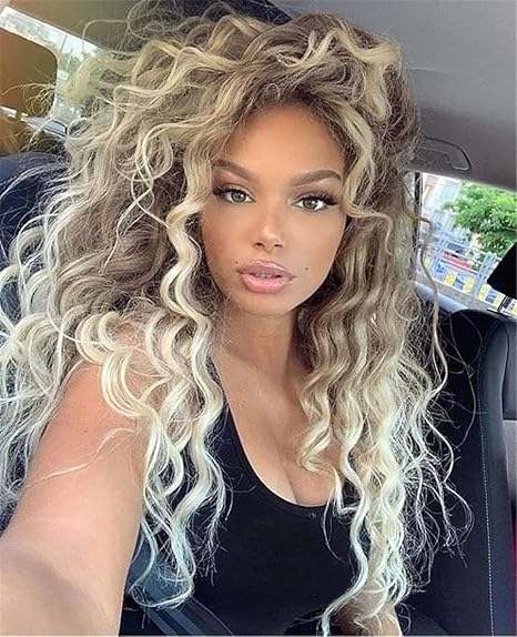 Wig store-Long Hair-GNIMEGIL 26 inch Long Curly Blonde Wigs for White Women Ombre Blonde Curly Wig Wavy Synthetic Wig Brown Dark Roots 80s Cosplay Wigs Costume for Women Daily Wear Wig store-Long Hair-GNIMEGIL 26 inch Long Curly Blonde Wigs for White Women Ombre Blonde Curly Wig Wavy Synthetic Wig Brown Dark Roots 80s Cosplay Wigs Costume for Women Daily Wear