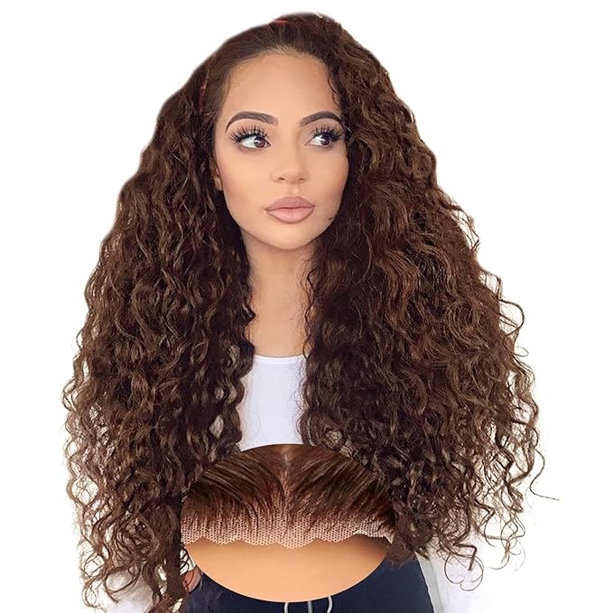 Wig store-Thick-30Inch Chocolate Brown Glueless Wigs Human Hair Pre Plucked Pre Cut 200% Density Brown Curly Wig Human Hair 7×5 Wear And Go Brown Deep Wave Lace Front Wigs Human Hair 4# Colored Loose Curly Wig Wig store-Thick-30Inch Chocolate Brown Glueless Wigs Human Hair Pre Plucked Pre Cut 200% Density Brown Curly Wig Human Hair 7x5 Wear And Go Brown Deep Wave Lace Front Wigs Human Hair 4# Colored Loose Curly Wig