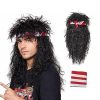 Wig store-Curly-Human Hair Blend Wig Clair BB-008 (1B) 5