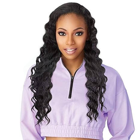 Wig store-Multicultural-Sensationnel Instant Up & Down Pony Wrap Half Wig UD 9 (1B Off Black) 2 Wig store-Multicultural-Sensationnel Instant Up & Down Pony Wrap Half Wig UD 9 (1B Off Black) - Image 2