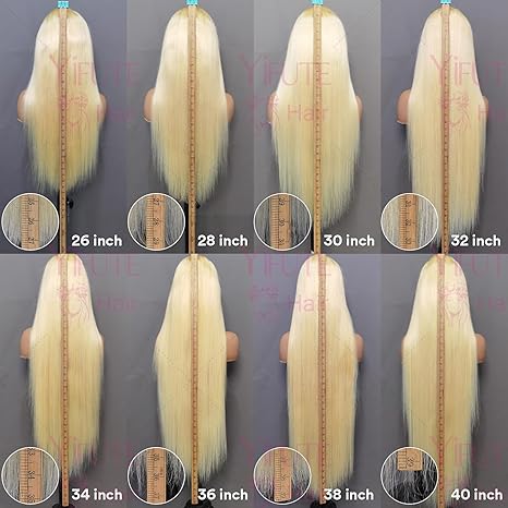 Wig store-Straight-613 Blonde Lace Front Wig Human Hair 26Inch 13×4 Lace Frontal Straight Wig Human Hair Pre Plucked with Baby Hair 180% Density Transparent Lace Frontal Wigs for Woman with Natural Line 3 Wig store-Straight-613 Blonde Lace Front Wig Human Hair 26Inch 13x4 Lace Frontal Straight Wig Human Hair Pre Plucked with Baby Hair 180% Density Transparent Lace Frontal Wigs for Woman with Natural Line - Image 3